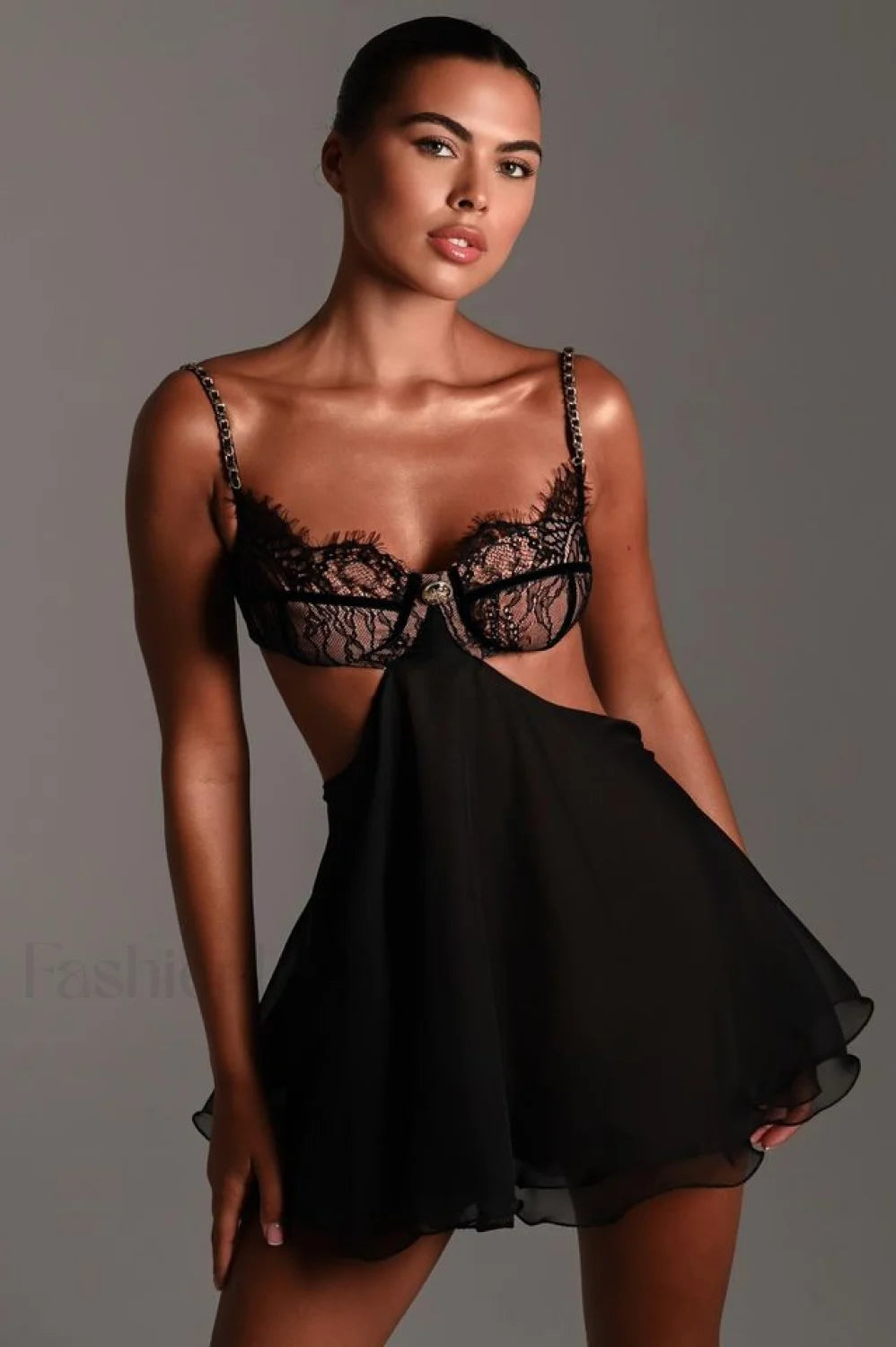 Frenchie Elegant Mini Dress Secondary image