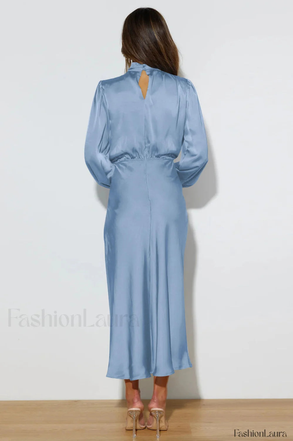From The Source Charming High Neck Bridal Dress