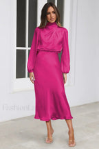 From The Source Charming High Neck Bridal Dress