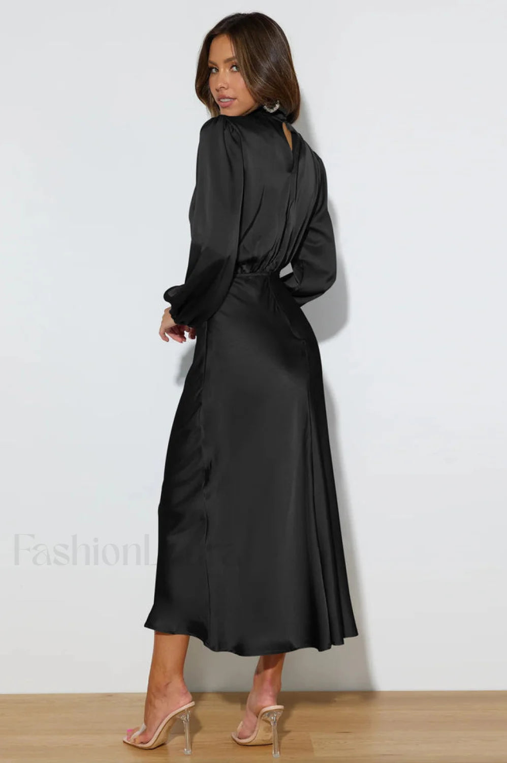 From The Source Charming High Neck Bridal Dress