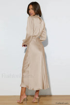 From The Source Charming High Neck Bridal Dress