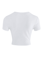 Fruity Butterfly Print Crop Top Tops&Tees