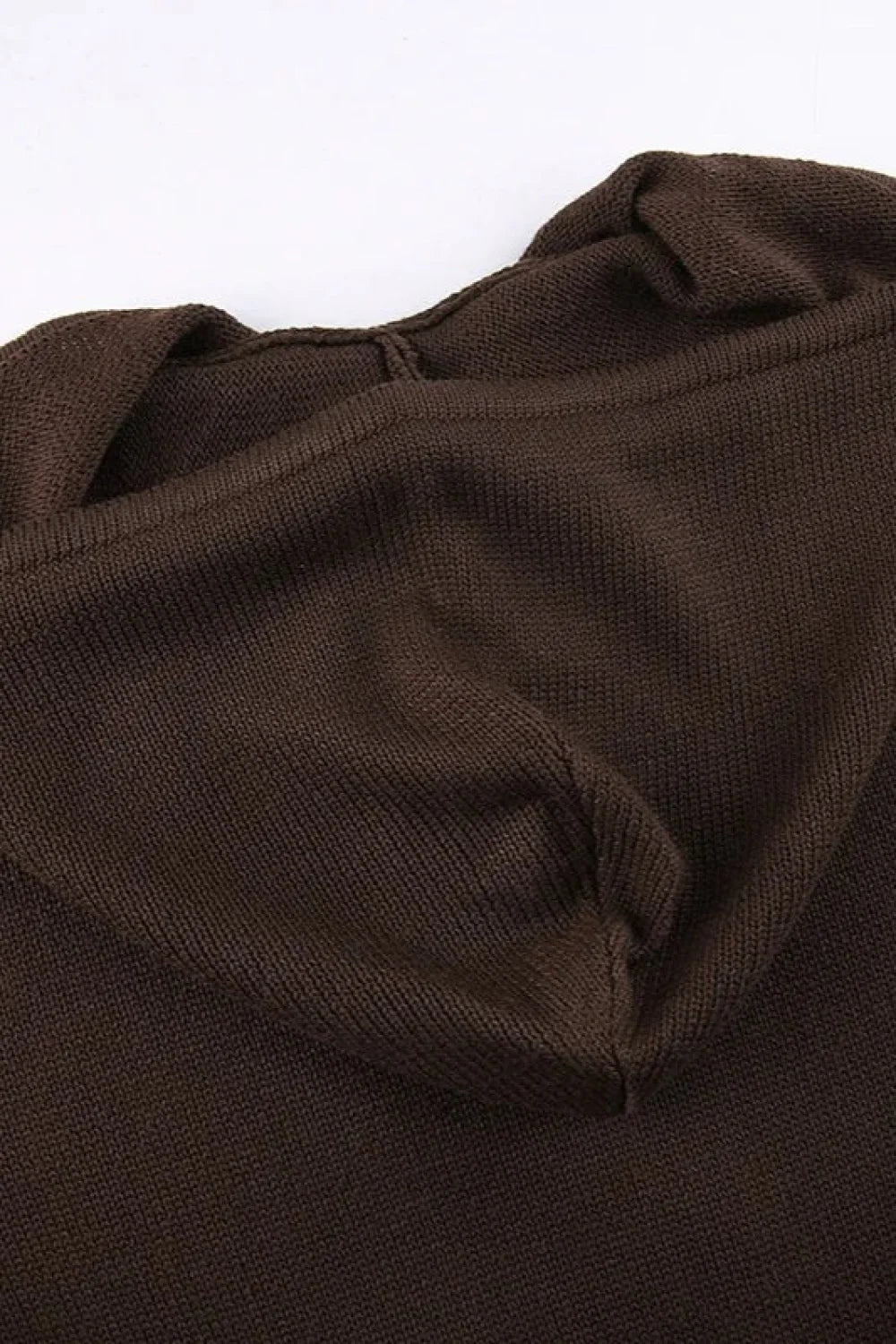 Full Zip Knit Hooded Hoodie
