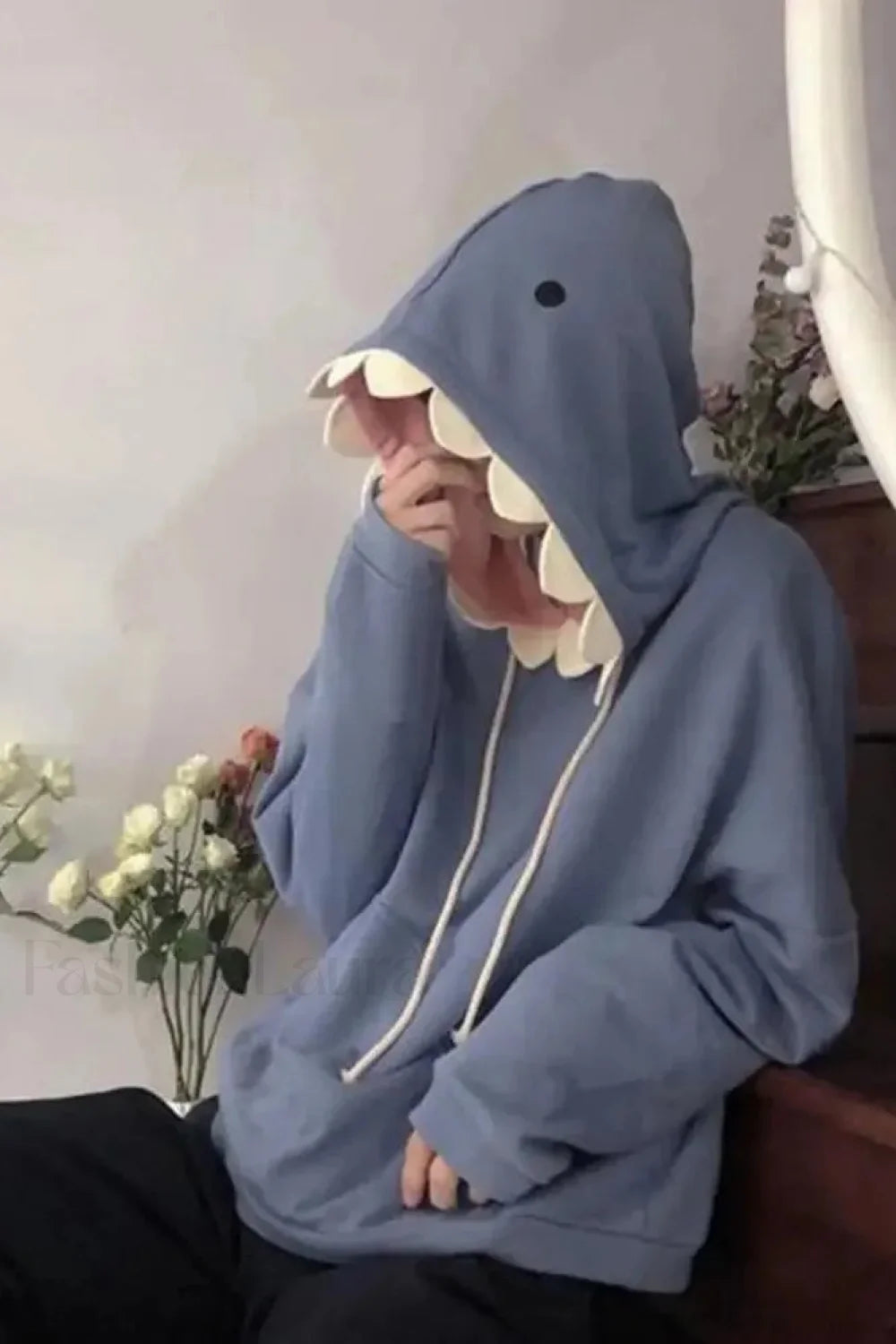 Funny Shark Patchwork Hoodie Secondary image