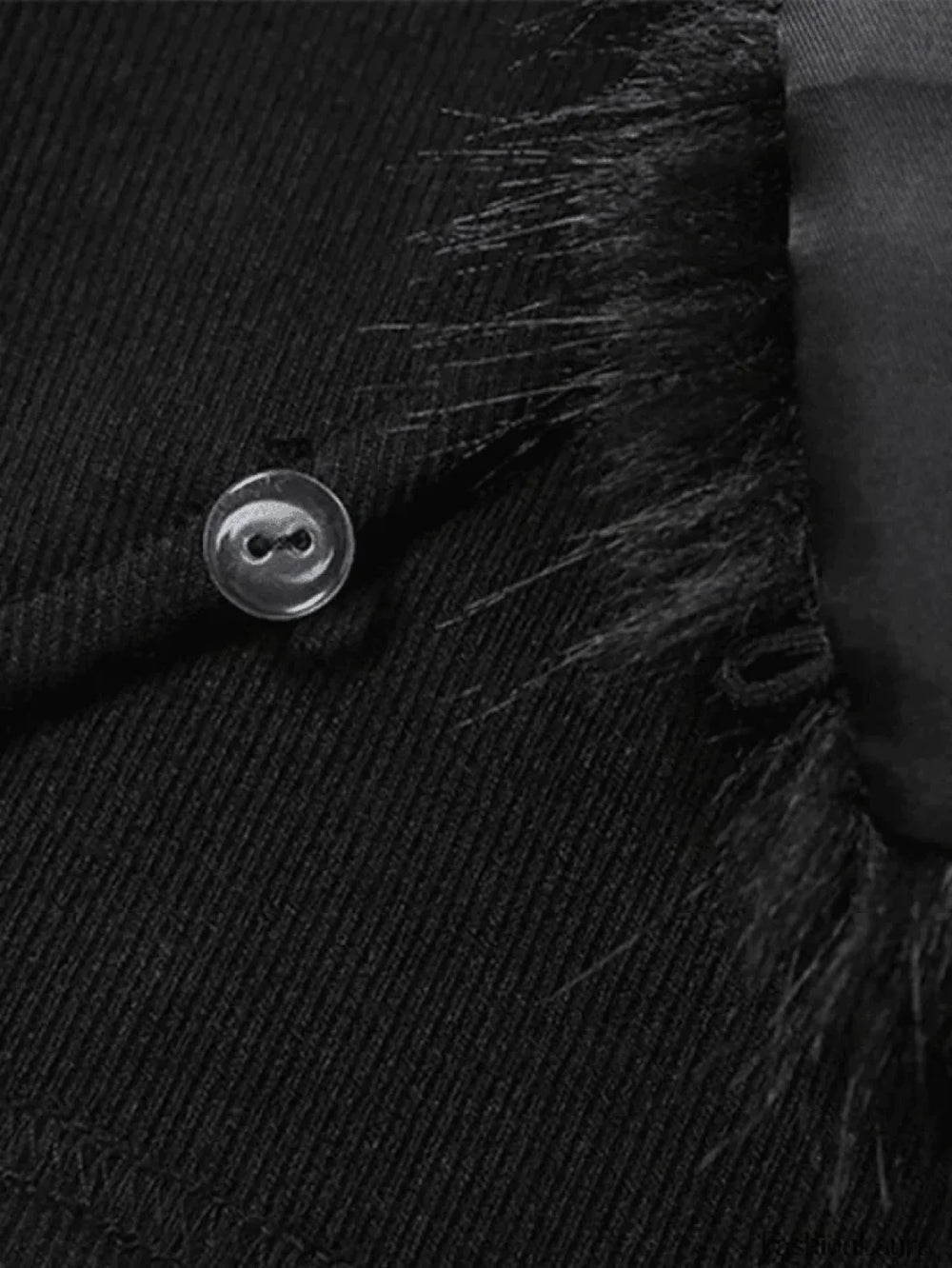 Fur Trim Black Shrug Jacket Jackets