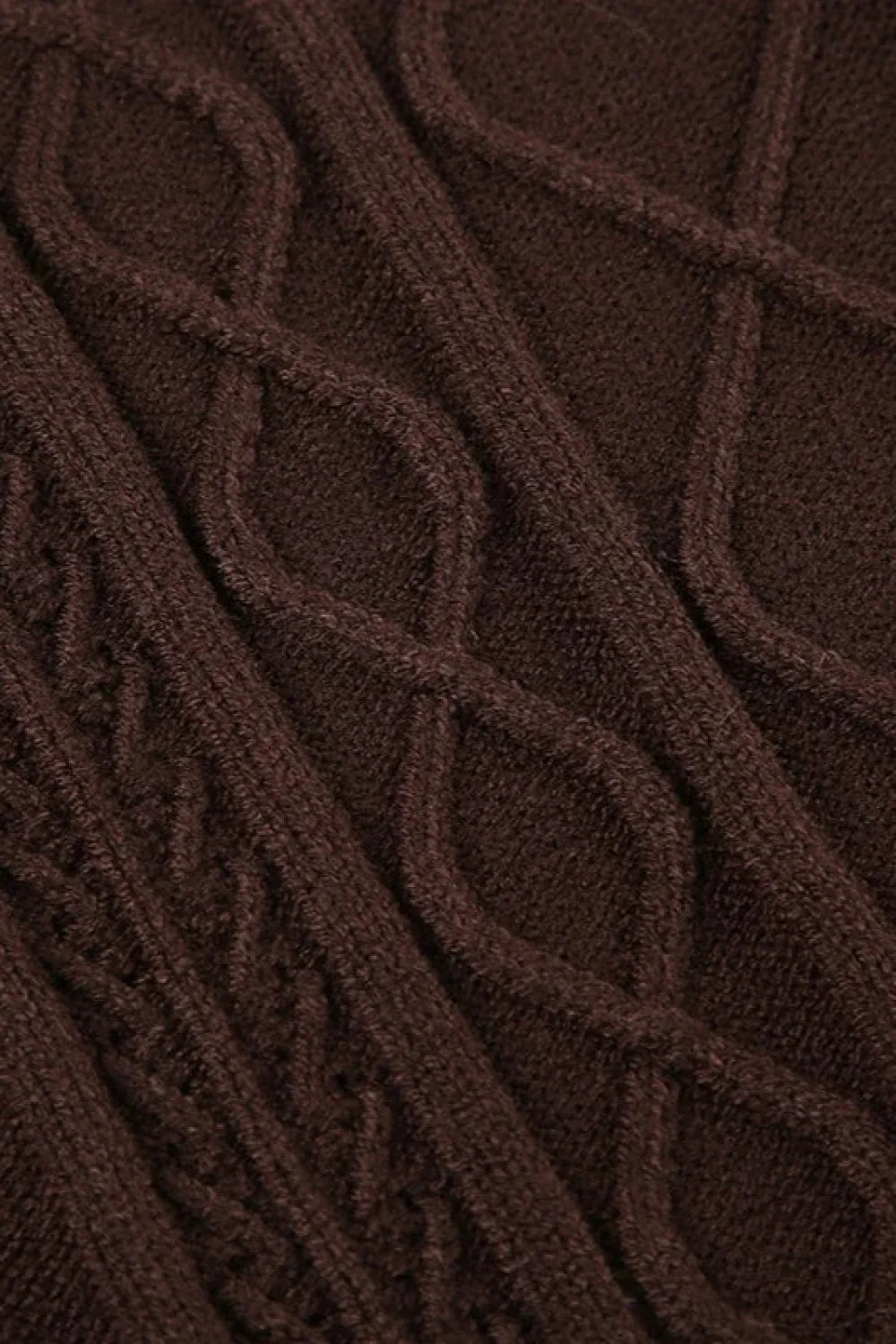 Furry Hooded Knitwear Zip Up Hoodie