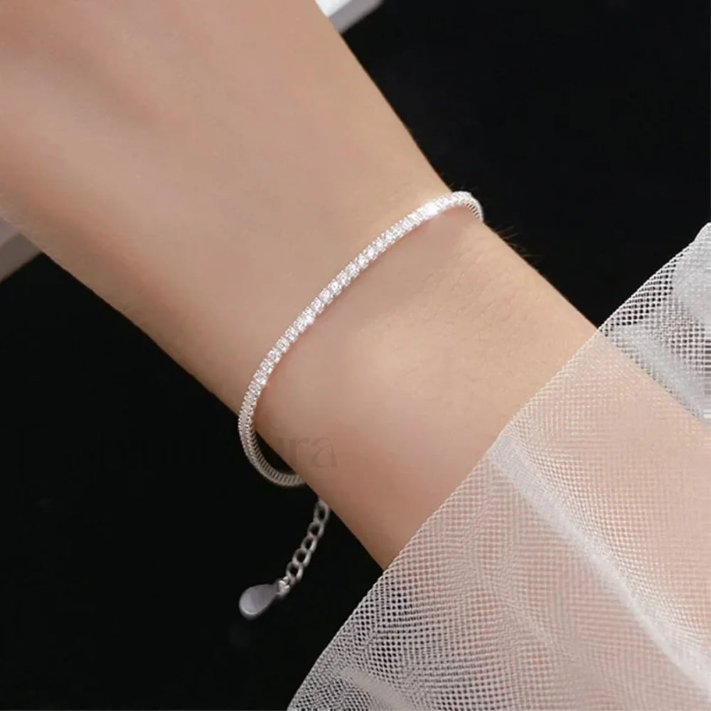 Genuine Temperament Short Wedding Jewelry Gift Necklace Silver Bracelet