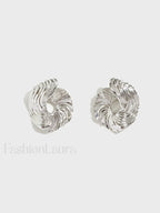 Geometric Irregular Graceful Texture Stud Earrings Earrings