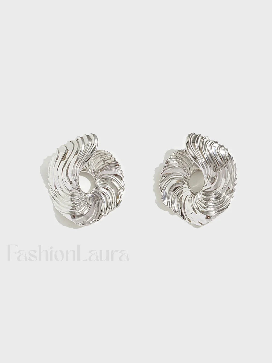 Geometric Irregular Graceful Texture Stud Earrings Earrings