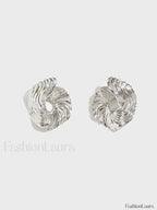 Geometric Irregular Graceful Texture Stud Earrings Earrings