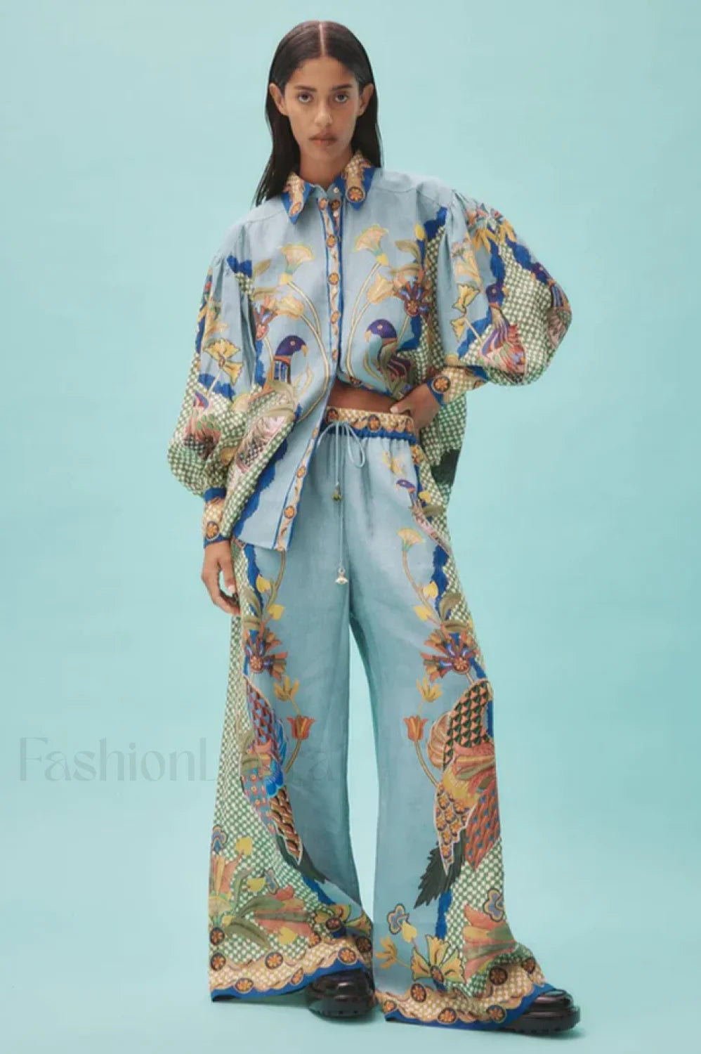 Gilly Shirt Stylish + Pant Set S / Multi Color Main image