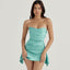 Strapless Corset Party Mini Dress Aquamarine S / Aquamarine Party Dresses L