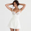 Front Sleeveless Mini Dress White S / White Party Dresses L