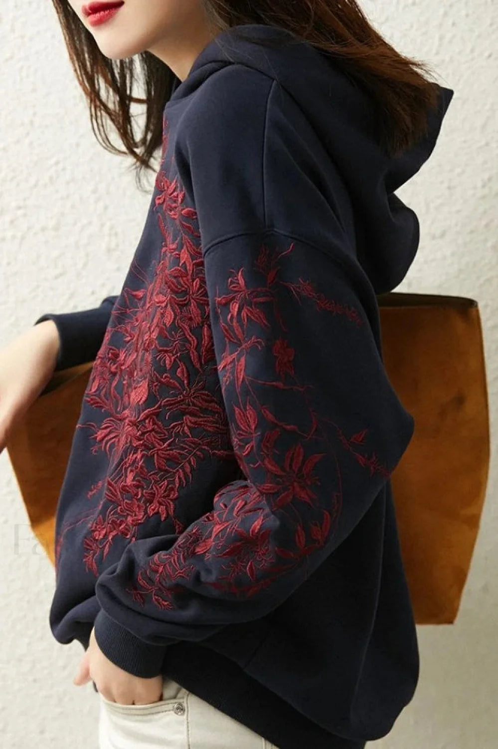 Goth Kpop Style Hooded Hoodie