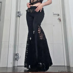 Goth Mall Flared Pants for Halloween