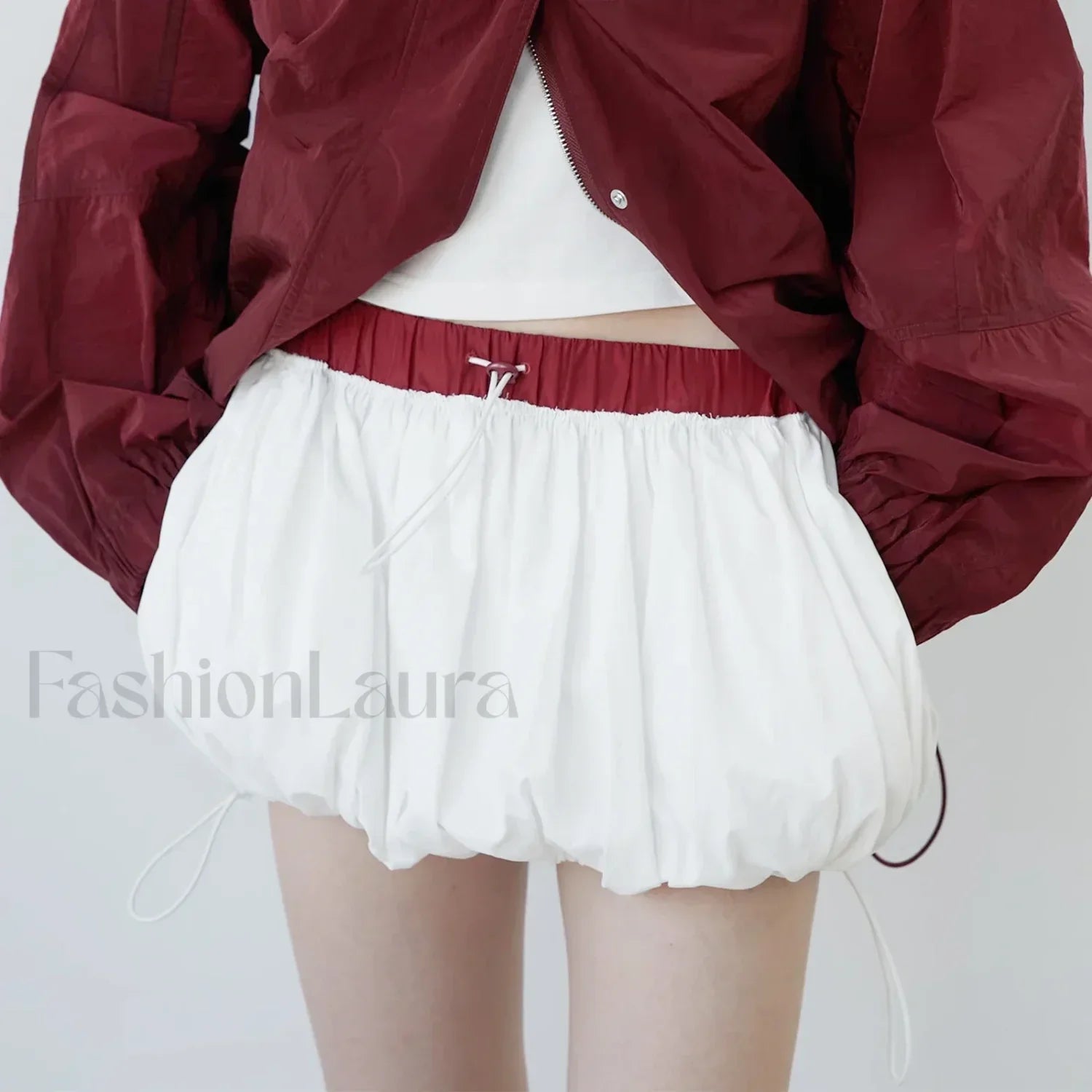 Gothic Contrast Pocket Mini Skirt Secondary image