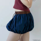 Gothic Contrast Pocket Mini Skirt