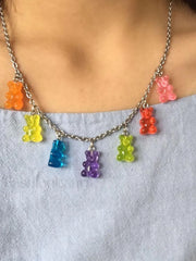Gummy Bear Necklace Silver / ONE SIZE Necklaces