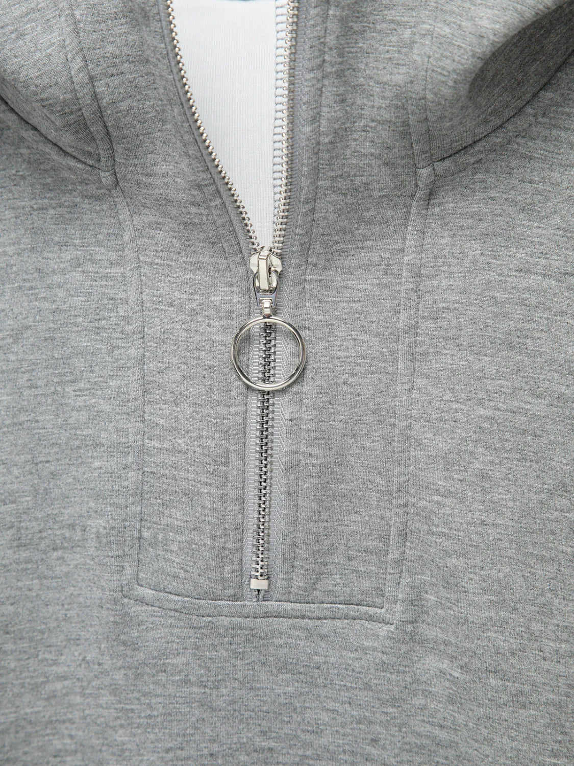Half Zip Graceful Double Pockets Hoodie Sweatshirts