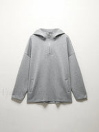 Half Zip Graceful Double Pockets Hoodie Sweatshirts