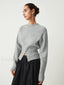 Half Zip Graceful Fuzzy Sweater Grey / XS Sweaters L