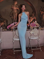 Halter 3D Flower Bodycon Maxi Dress
