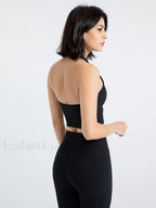 Halter Cropped Graceful Tank Top Tank Tops & Camis
