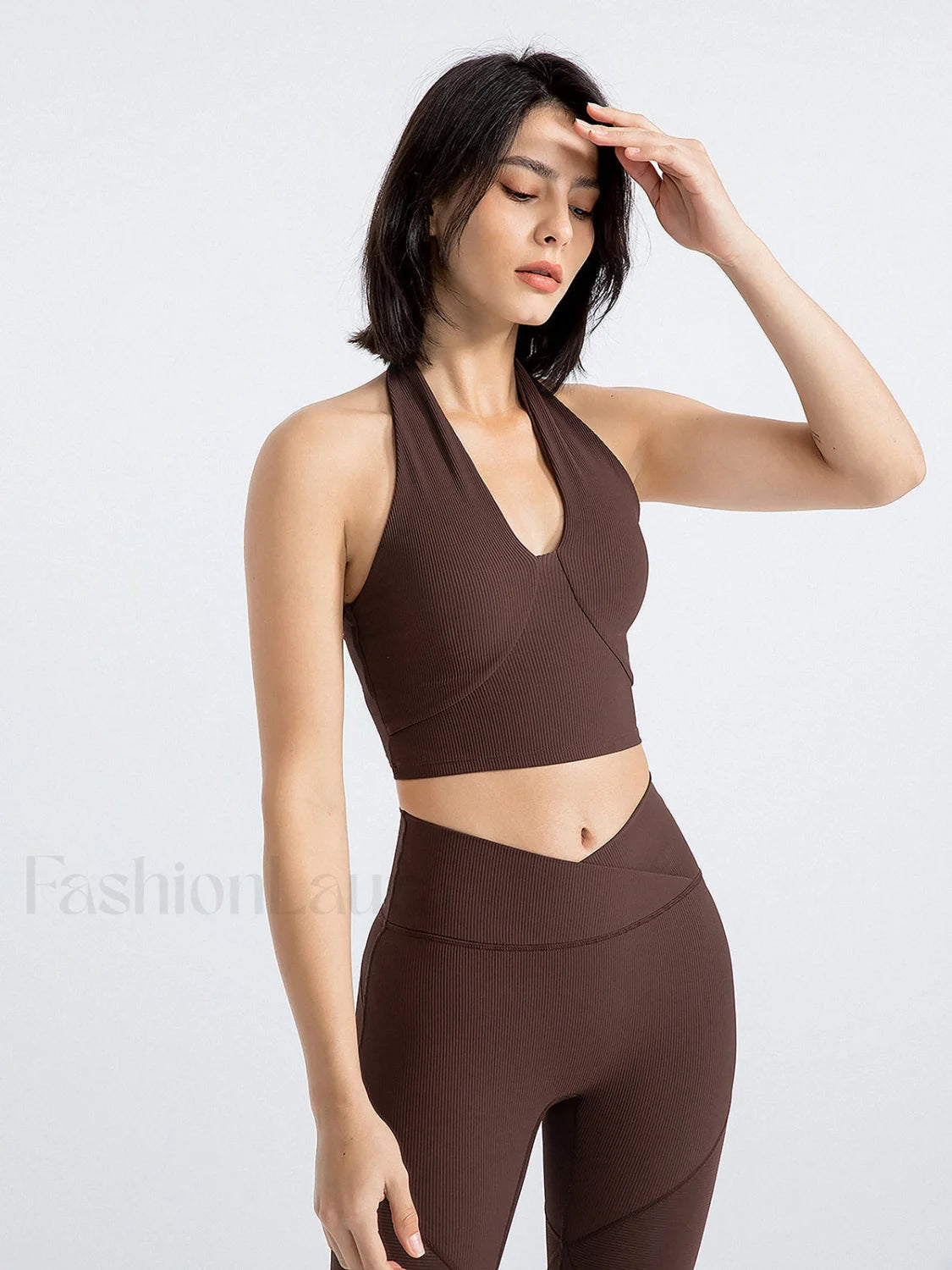 Halter Cropped Graceful Tank Top Secondary image