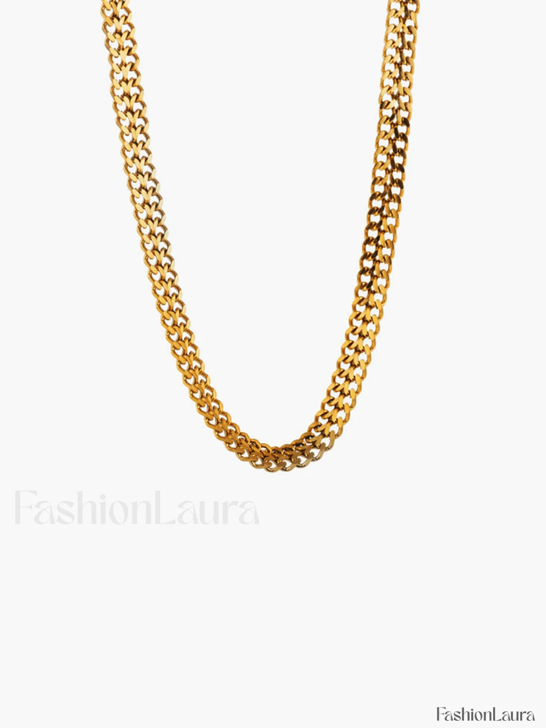 Herringbone Charming Necklace Golden / One Size Necklaces