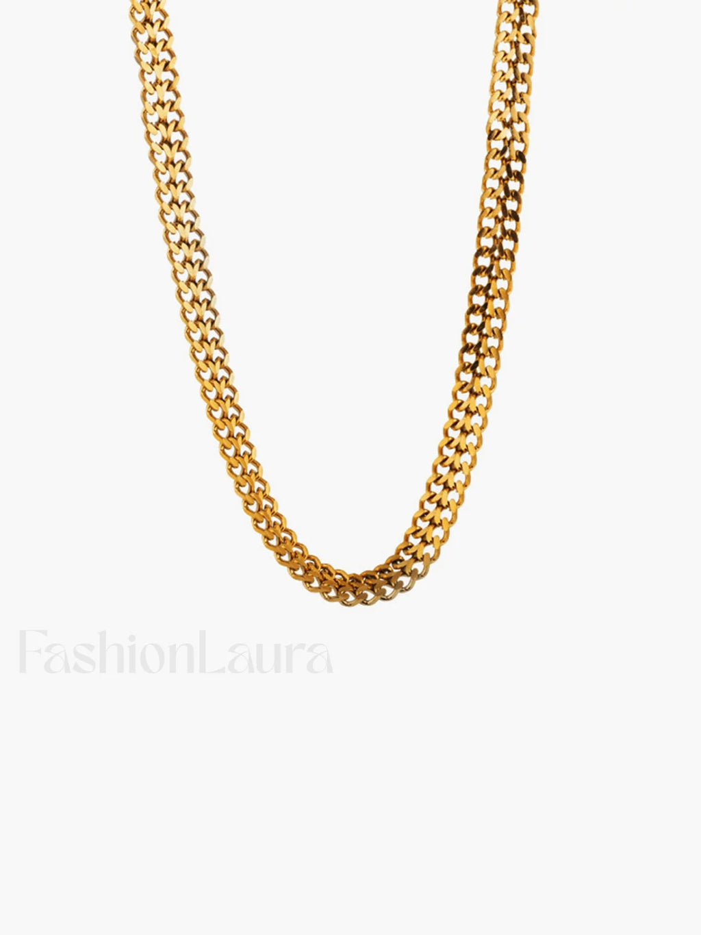 Herringbone Charming Necklace Golden / One Size Necklaces
