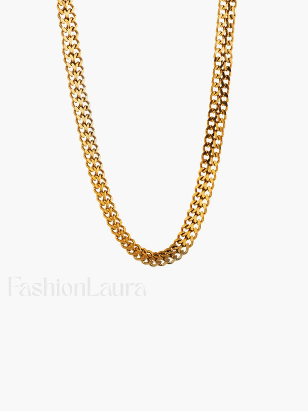 Herringbone Charming Necklace Golden / One Size Necklaces