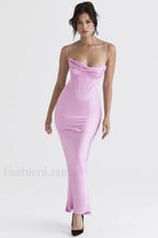 Herringbone Elegant Corset Dress
