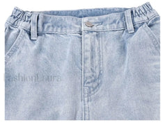 High Street Retro Trendy Loose And Wide Jeans women clothing