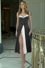 High Waist Stylish Satin Wrap Dress