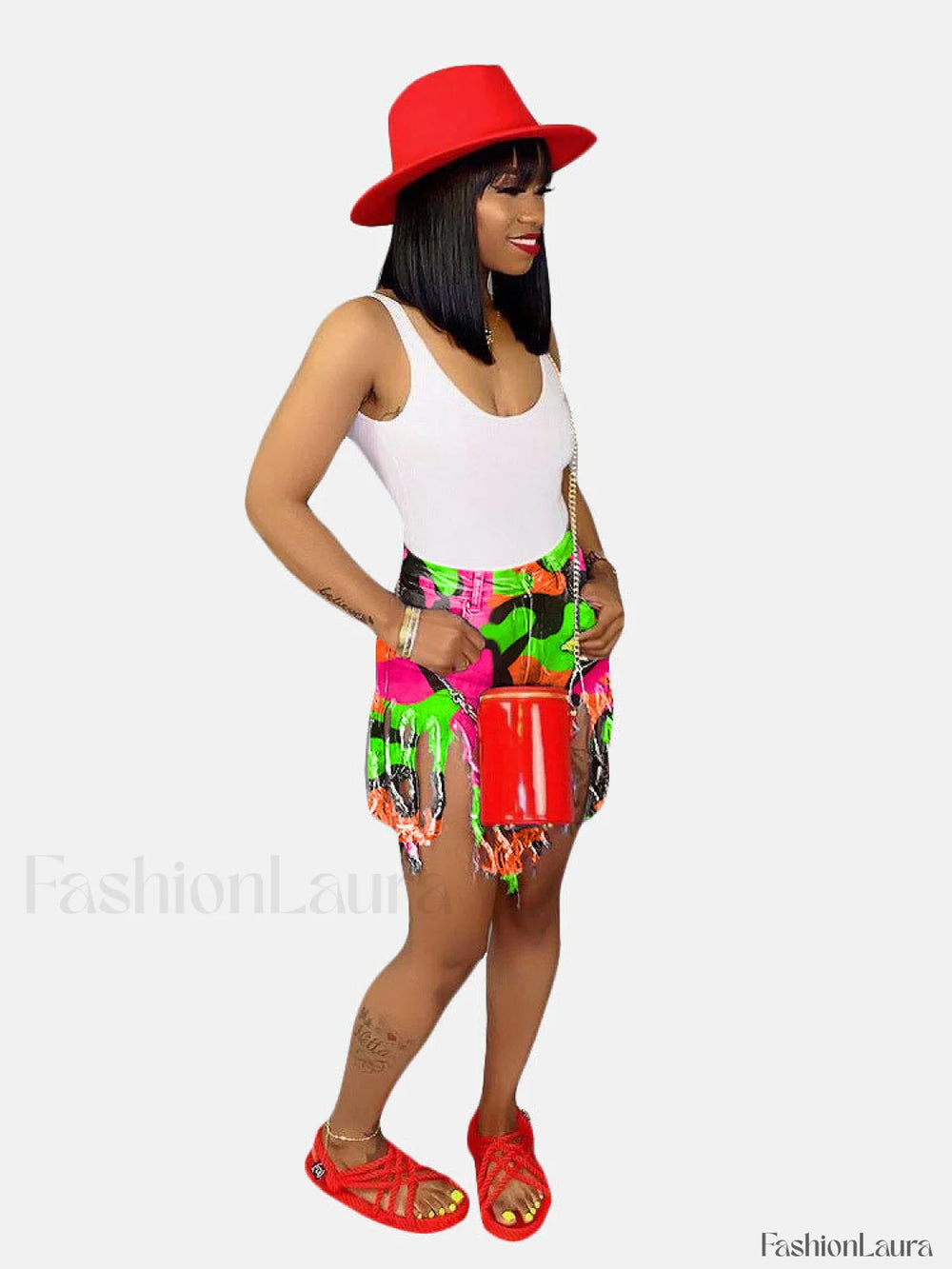 High Waist Tassel Jeans Jeans