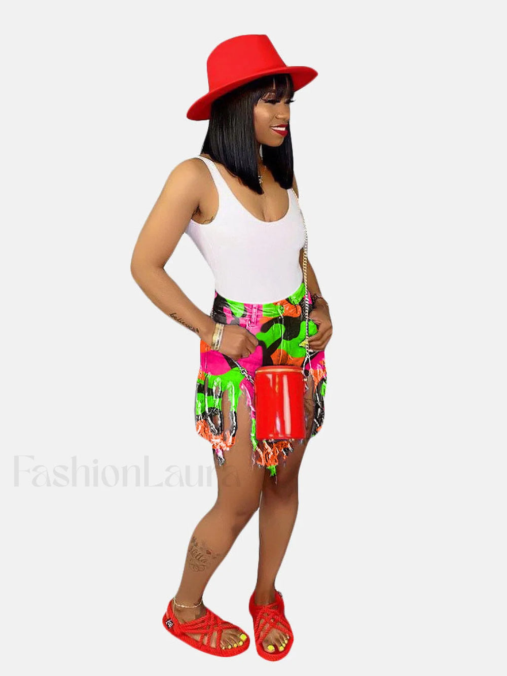 High Waist Tassel Jeans Jeans