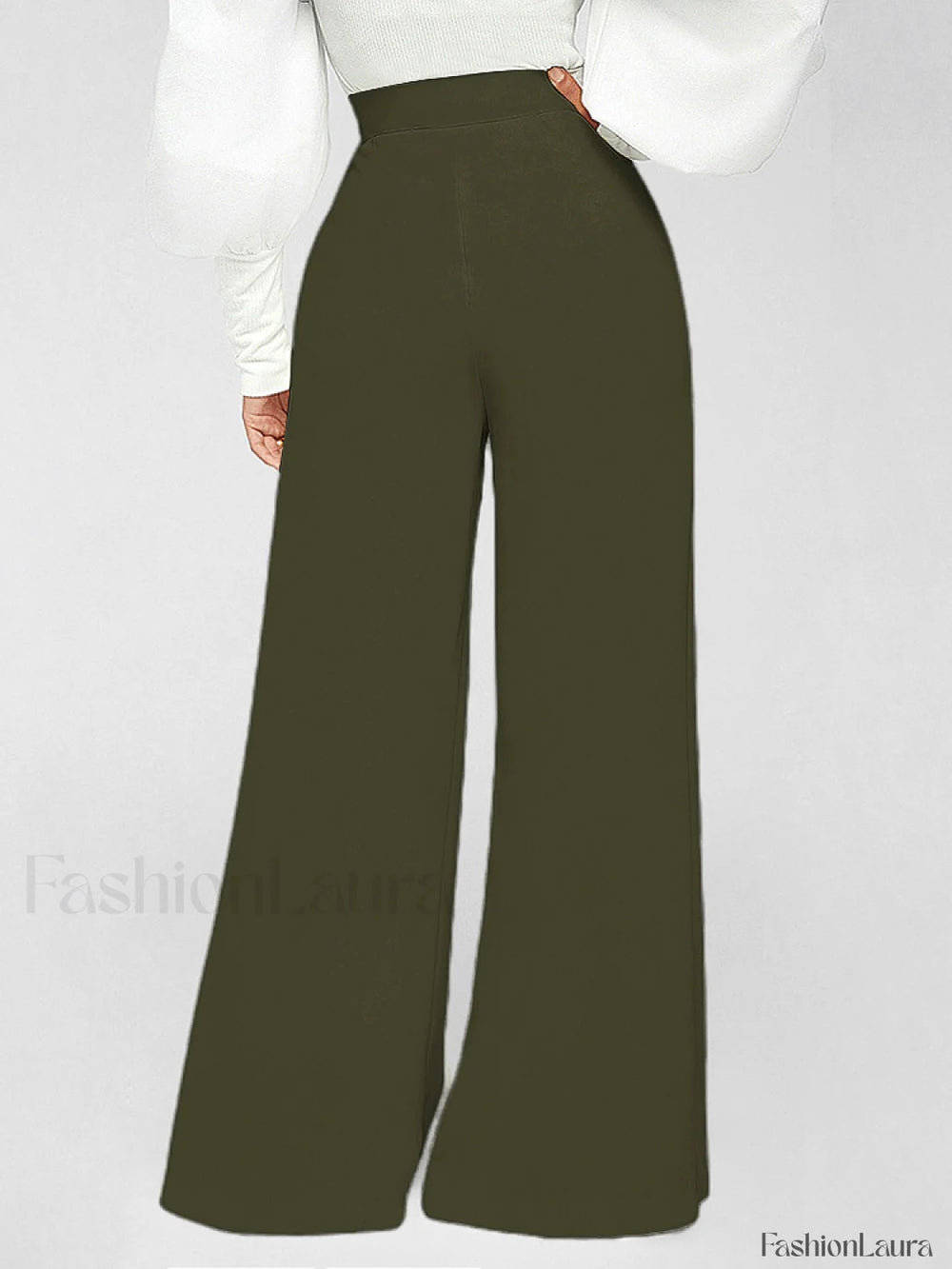 High Waisted Wide Leg Pants Pants