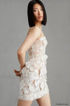 Hilma Structured Stylish Floral Mini Dress