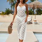 Holiday Backless Knit Beach Cover Up