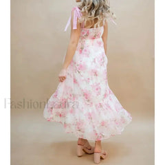 Hollow Out Square Neck Midi Dress