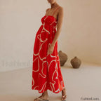 Hollow Out Swing Floral Dress