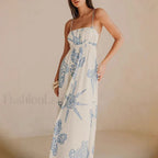 Hollow Out Swing Floral Dress
