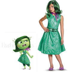 Inside Out Cosplay Kid Cartoon Halloween 2 Sadness Anger Party Disgust Joy Costume Kid size 110 / Style B