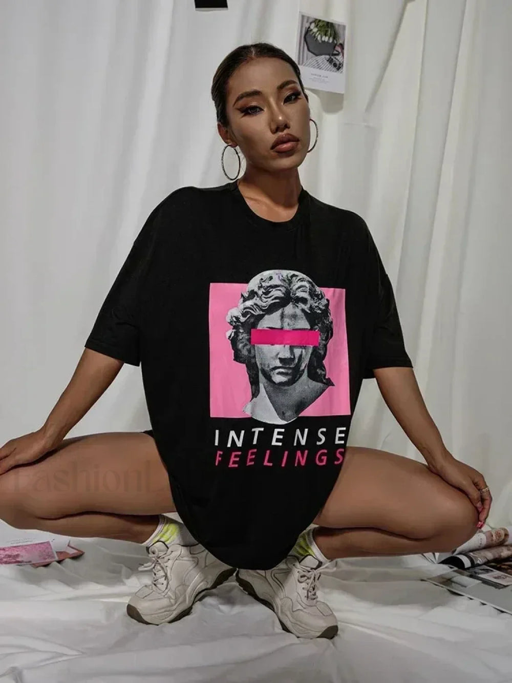 Intense Feelings Drop Shoulder T Shirt