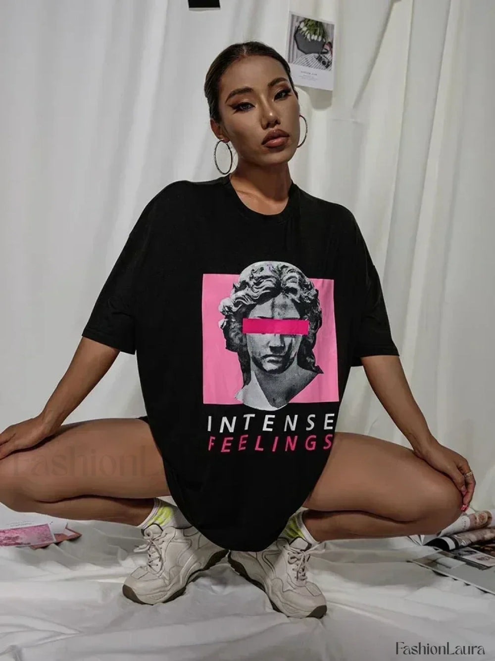 Intense Feelings Drop Shoulder T Shirt