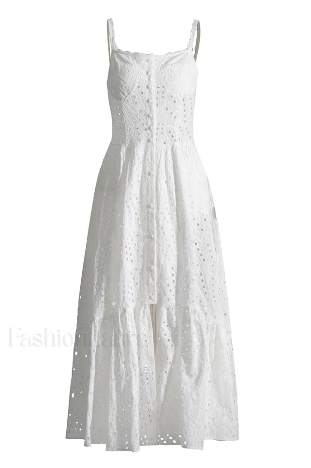 Irene Printed Stylish Maxi Dress S / White
