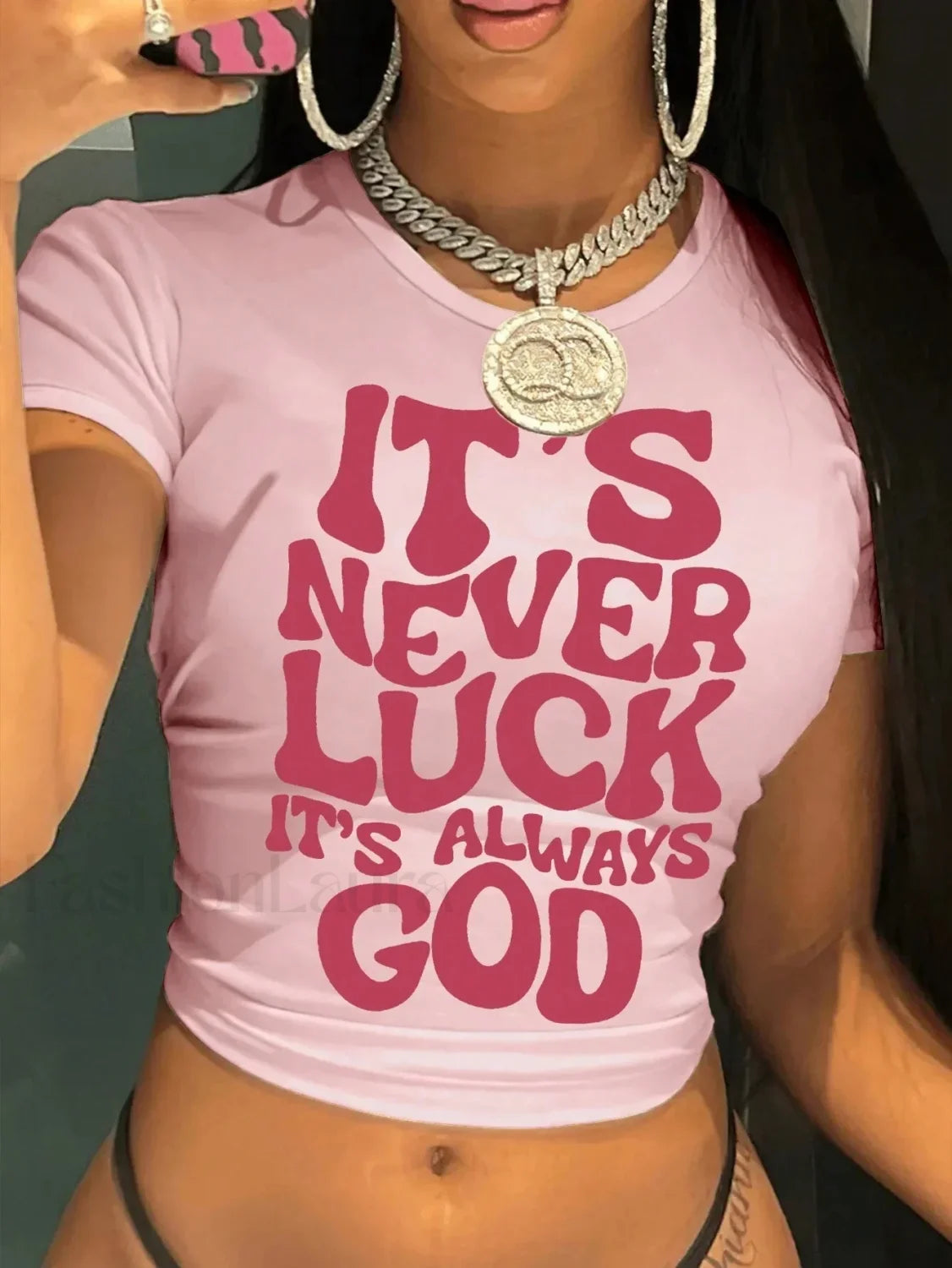 It’s Never Luck Breathable Snugged T Shirt Main image