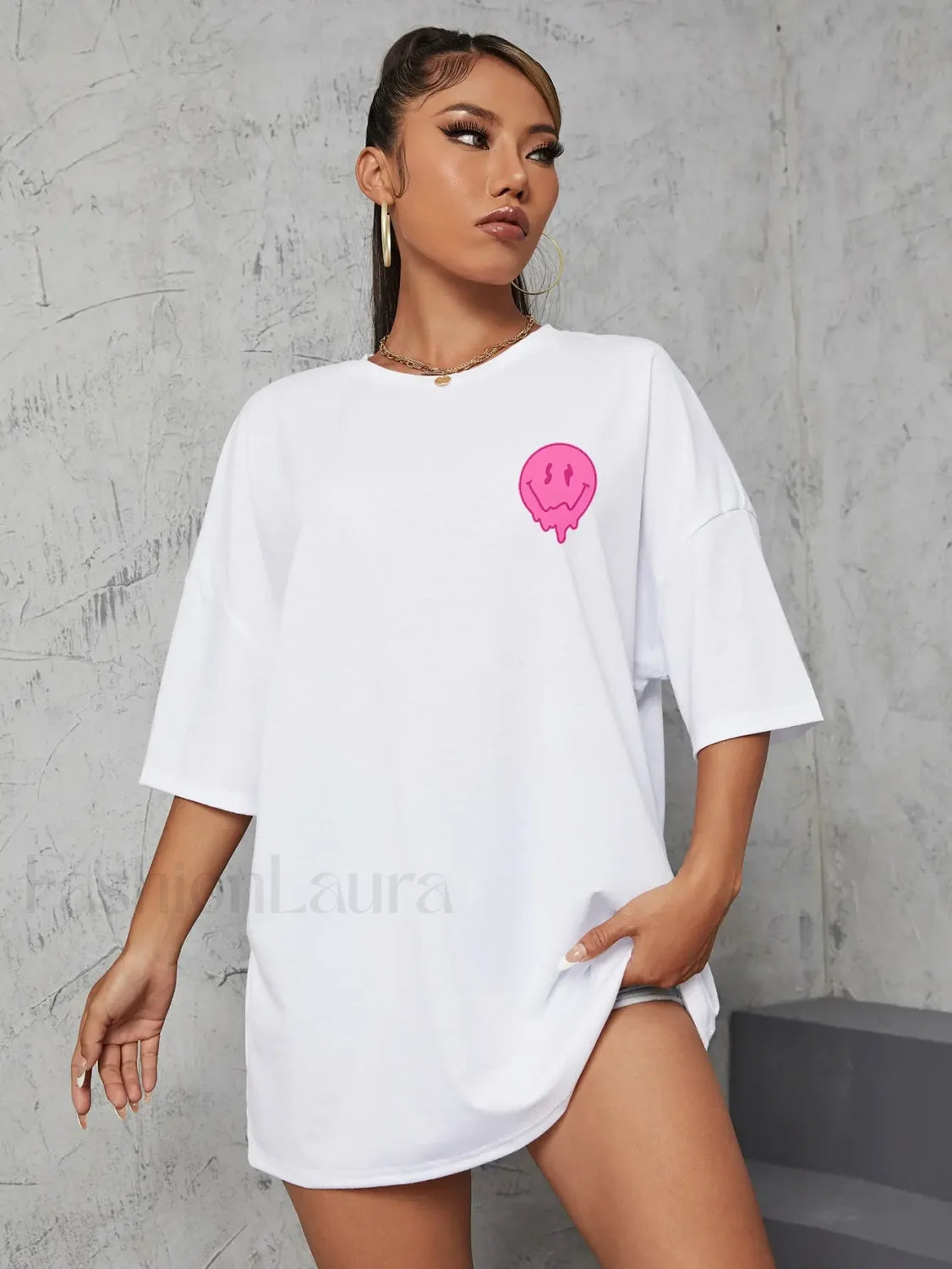 It's Ok To Not Be Ok Letter Print Oversized T-Shirt Secondary image