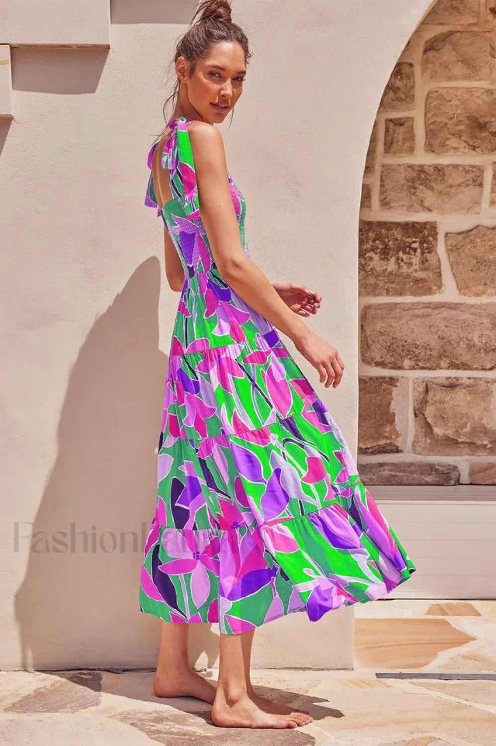 Jaclyn Smocked Stylish Maxi Dress Secondary image