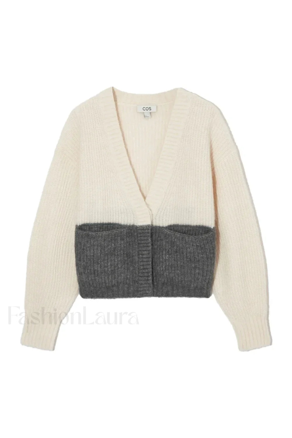 Jacquard Knit Wool Blend Cardigan